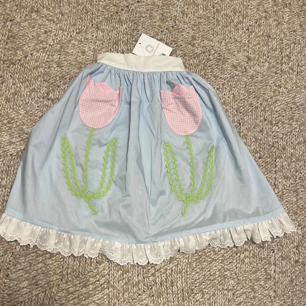 NWT proper peony Blue Tulip Design apron